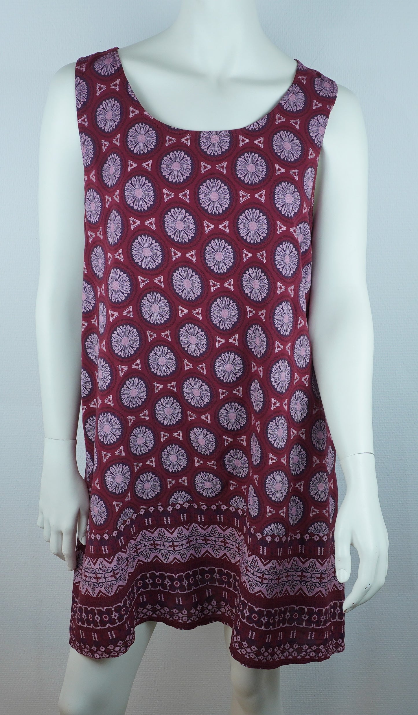 Sommerkleid Nala Bordeaux – Vorderseite