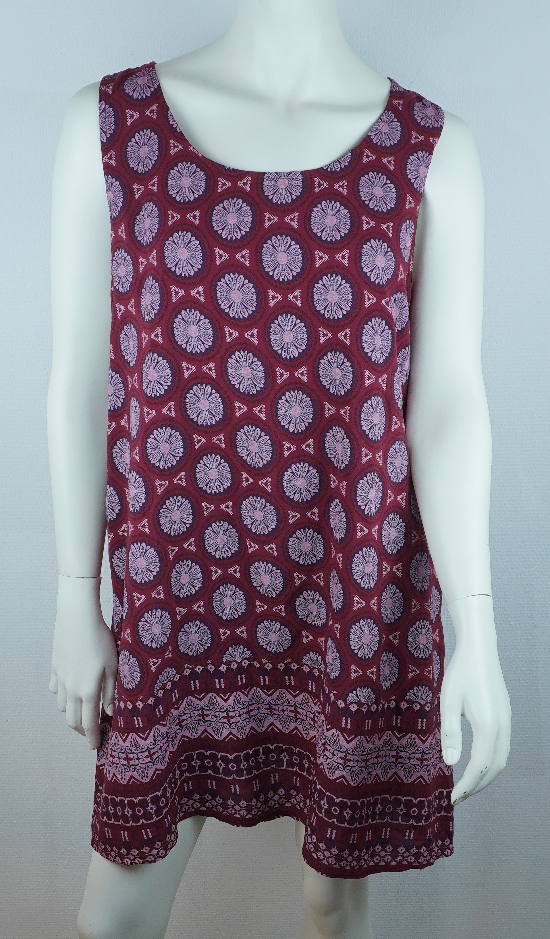 Sommerkleid Nala Bordeaux – Vorderseite