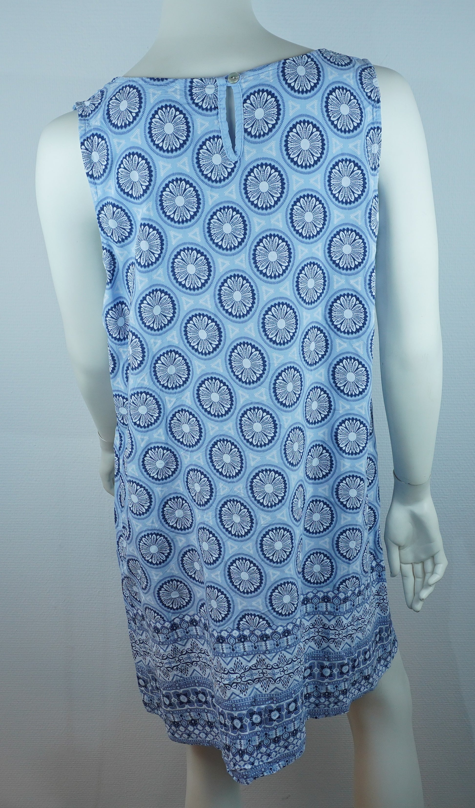 Sommerkleid Nala Hellblau – Rückseite