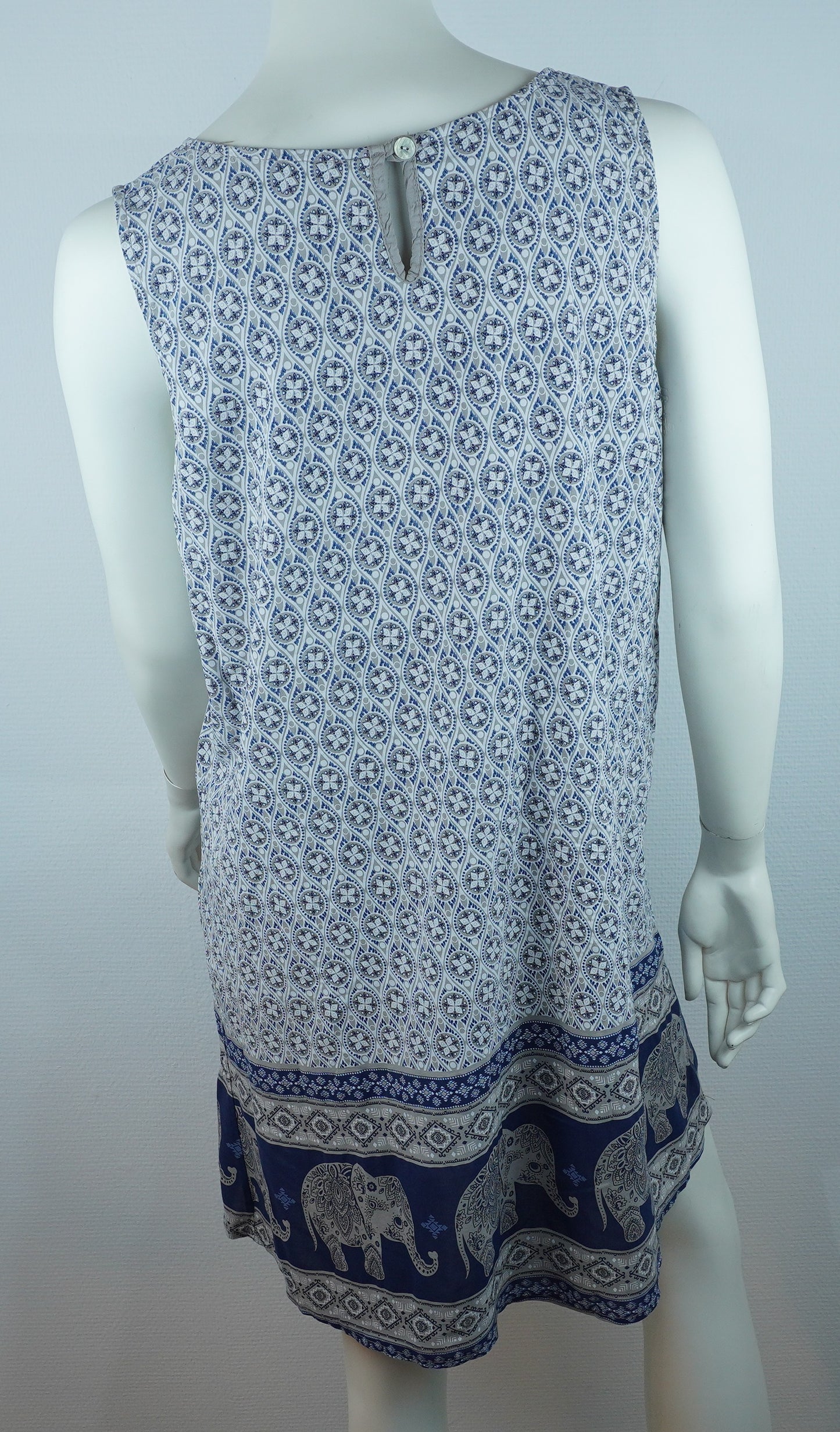 Sommerkleid Maya Dunkelblau – Rückseite