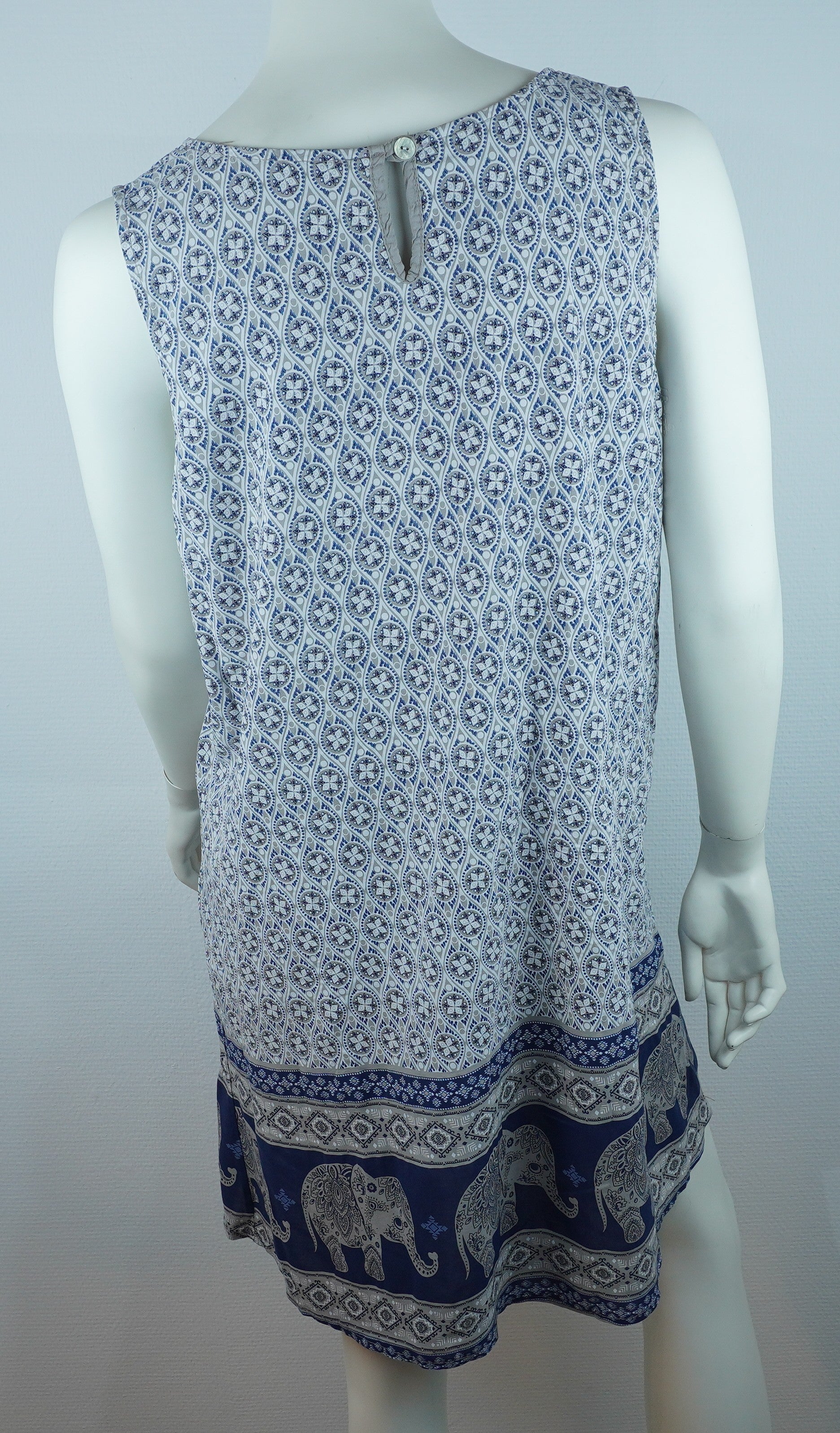 Sommerkleid Maya Dunkelblau – Rückseite
