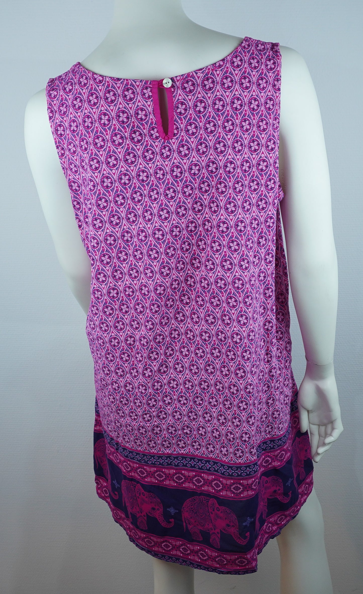 Sommerkleid Maya Pink – Rückseite