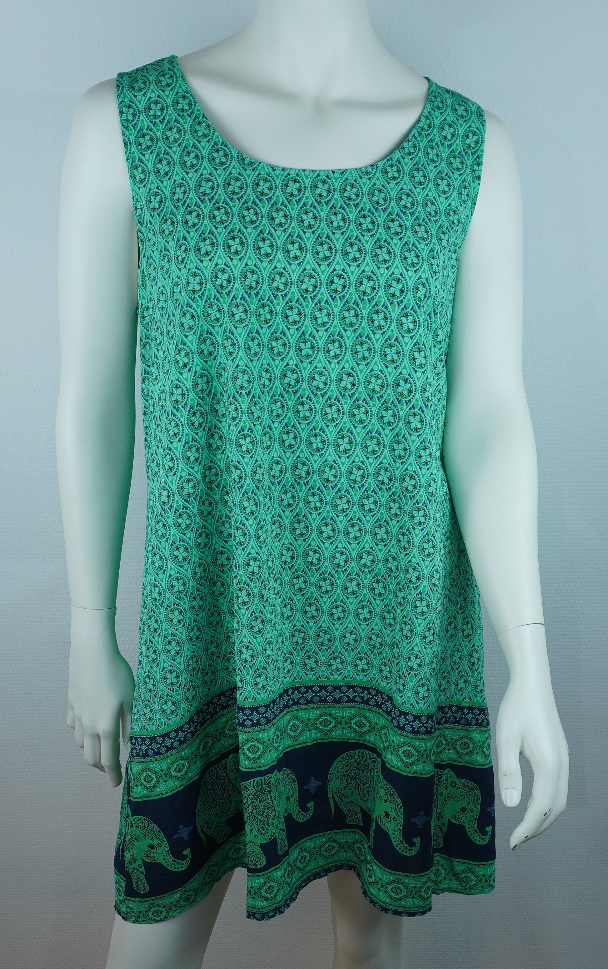 Sommerkleid Maya Türkis – Vorderseite