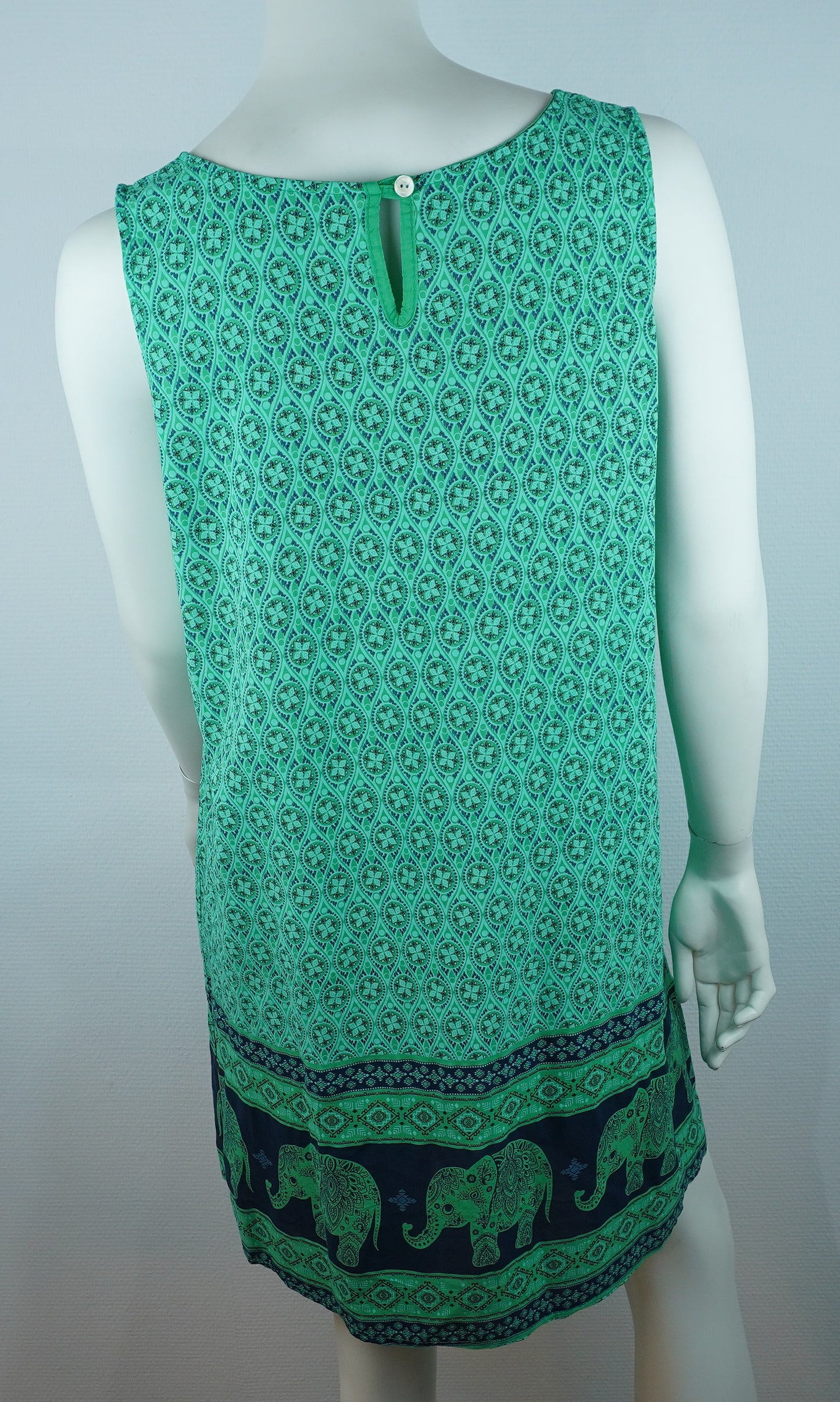Sommerkleid Maya Türkis – Rückseite