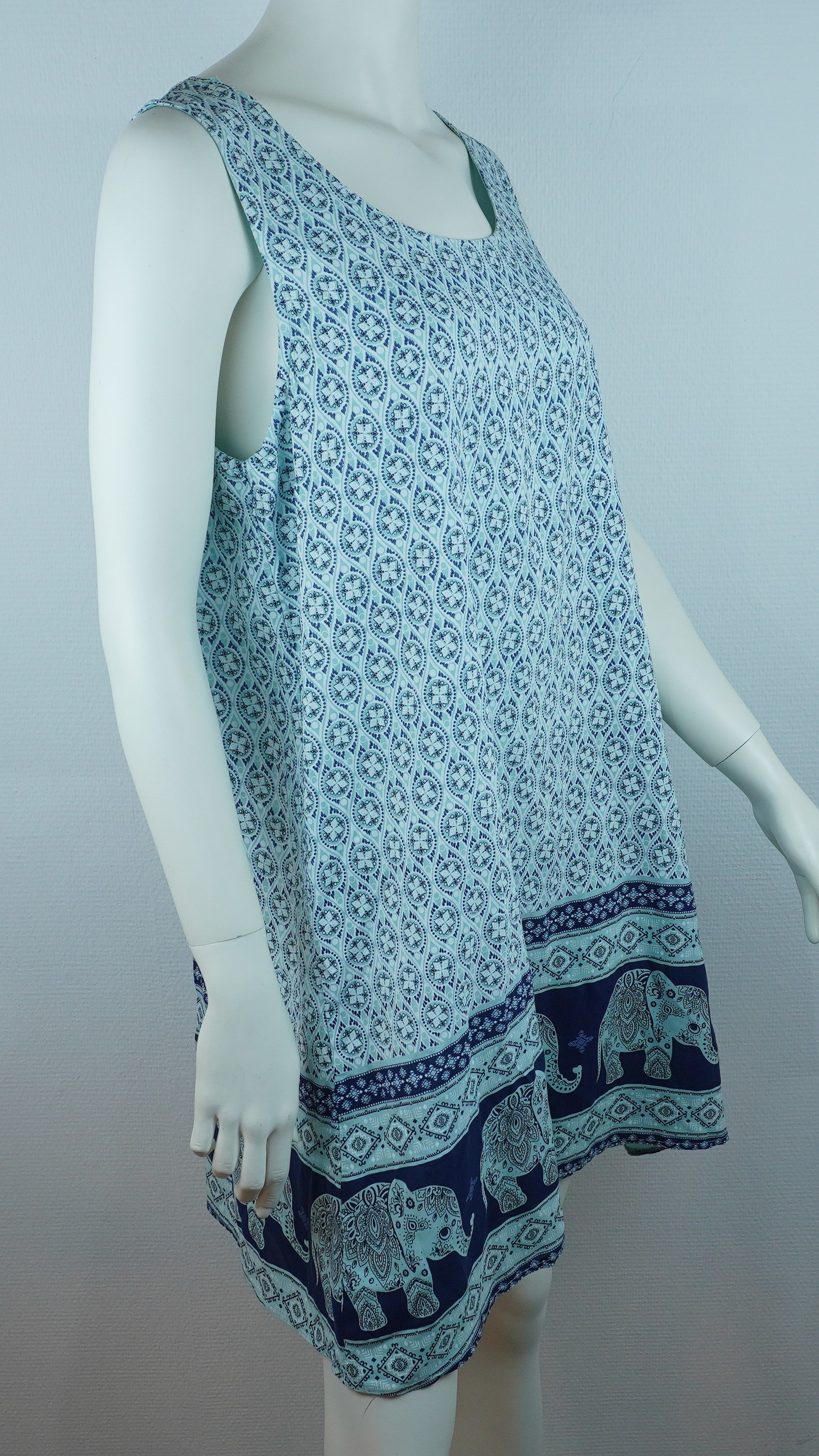 Sommerkleid Maya Mint – Seitenansicht