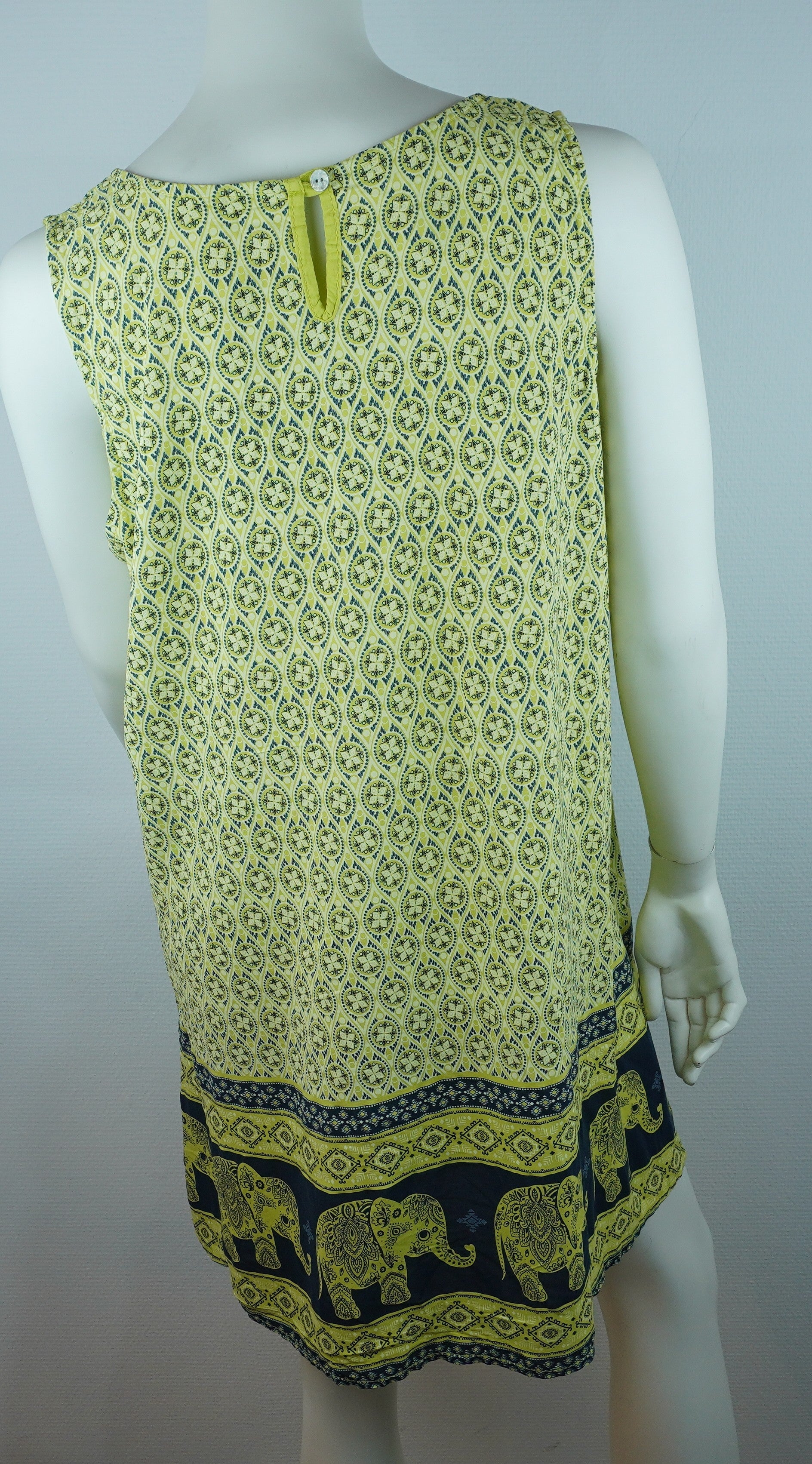Sommerkleid Maya Lime – Rückseite