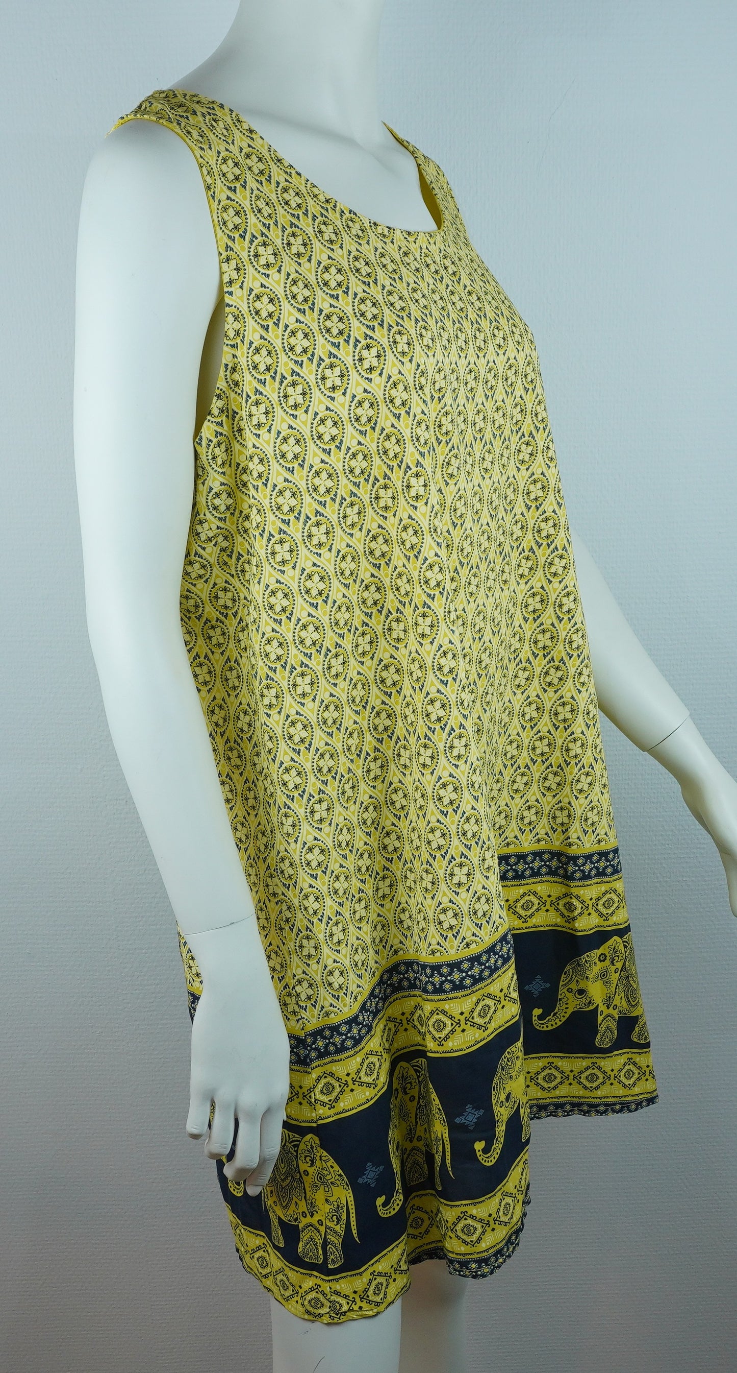 Sommerkleid Maya Gelb – Seitenansicht
