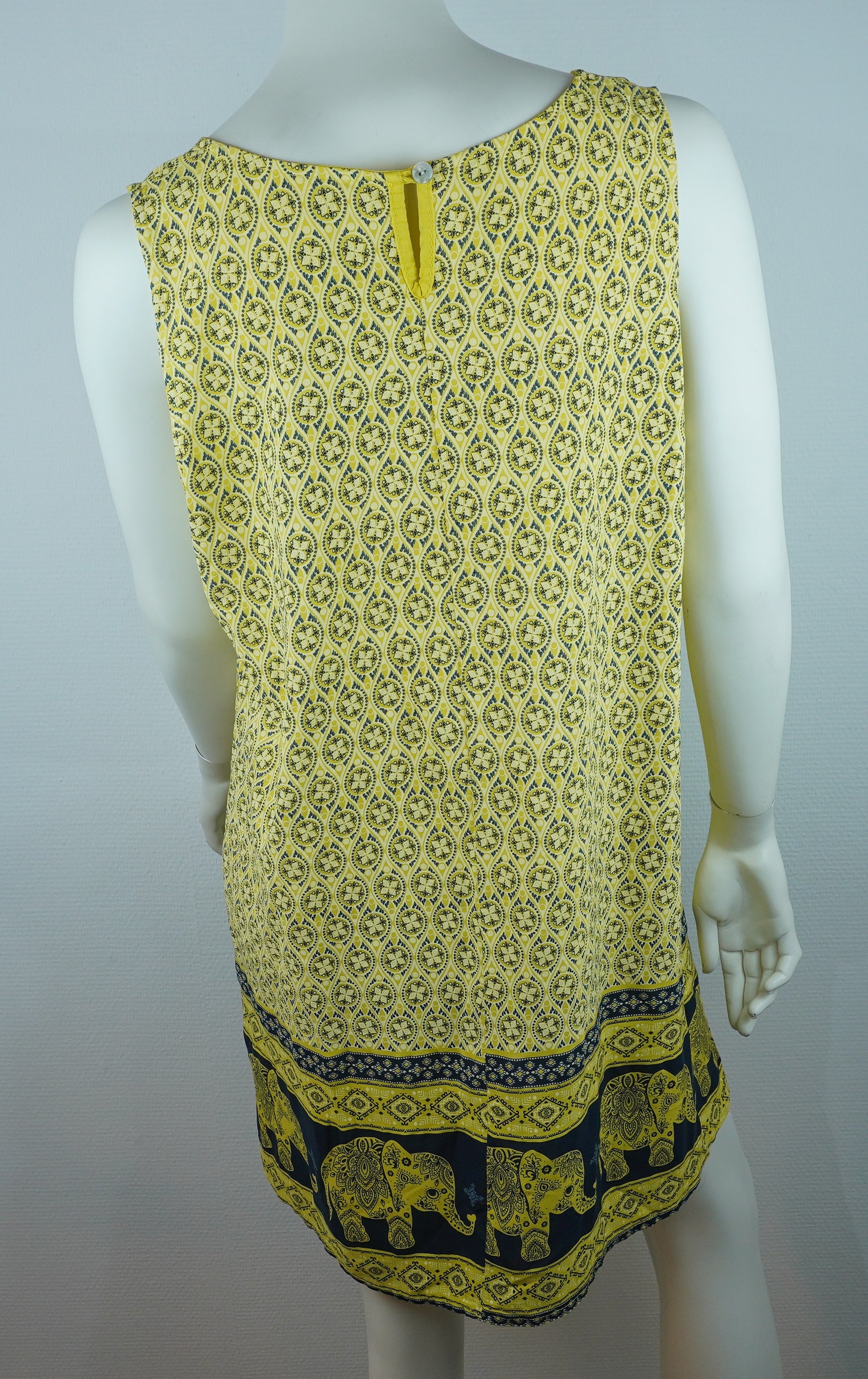 Sommerkleid Maya Gelb – Rückseite