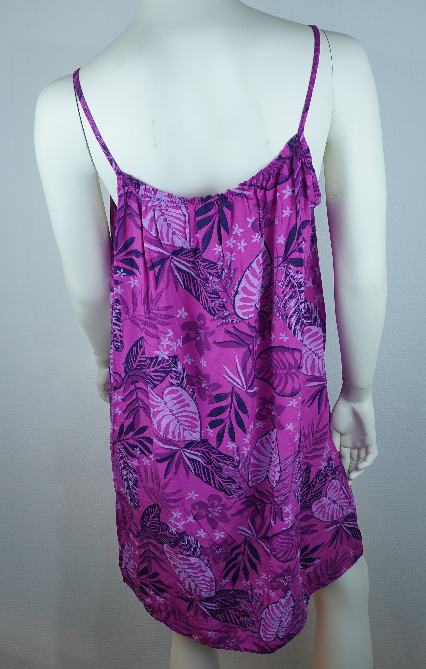 Sommerkleid Tropical Magenta Rückansicht
