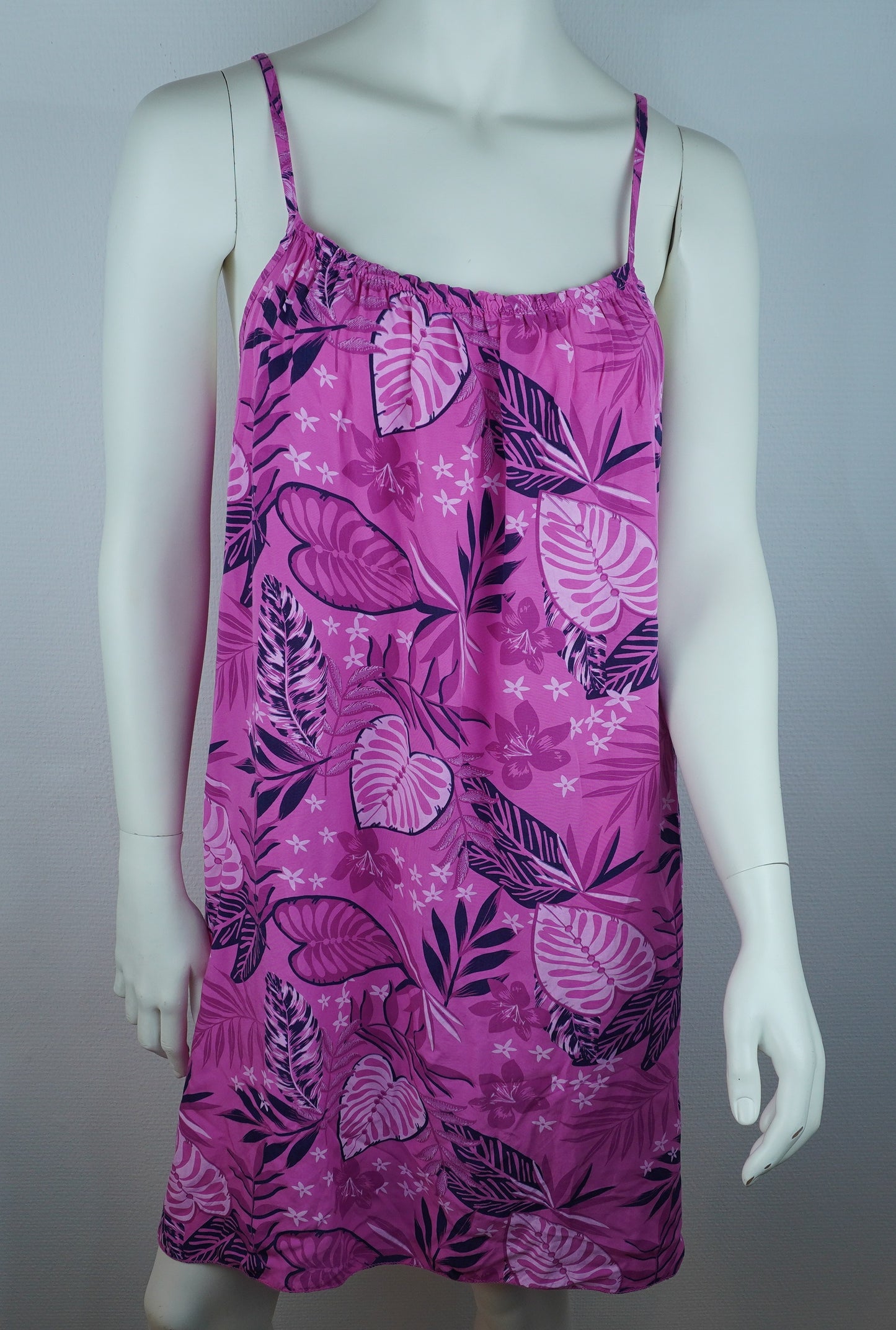 Sommerkleid Tropical Pink Lila Vorderansicht