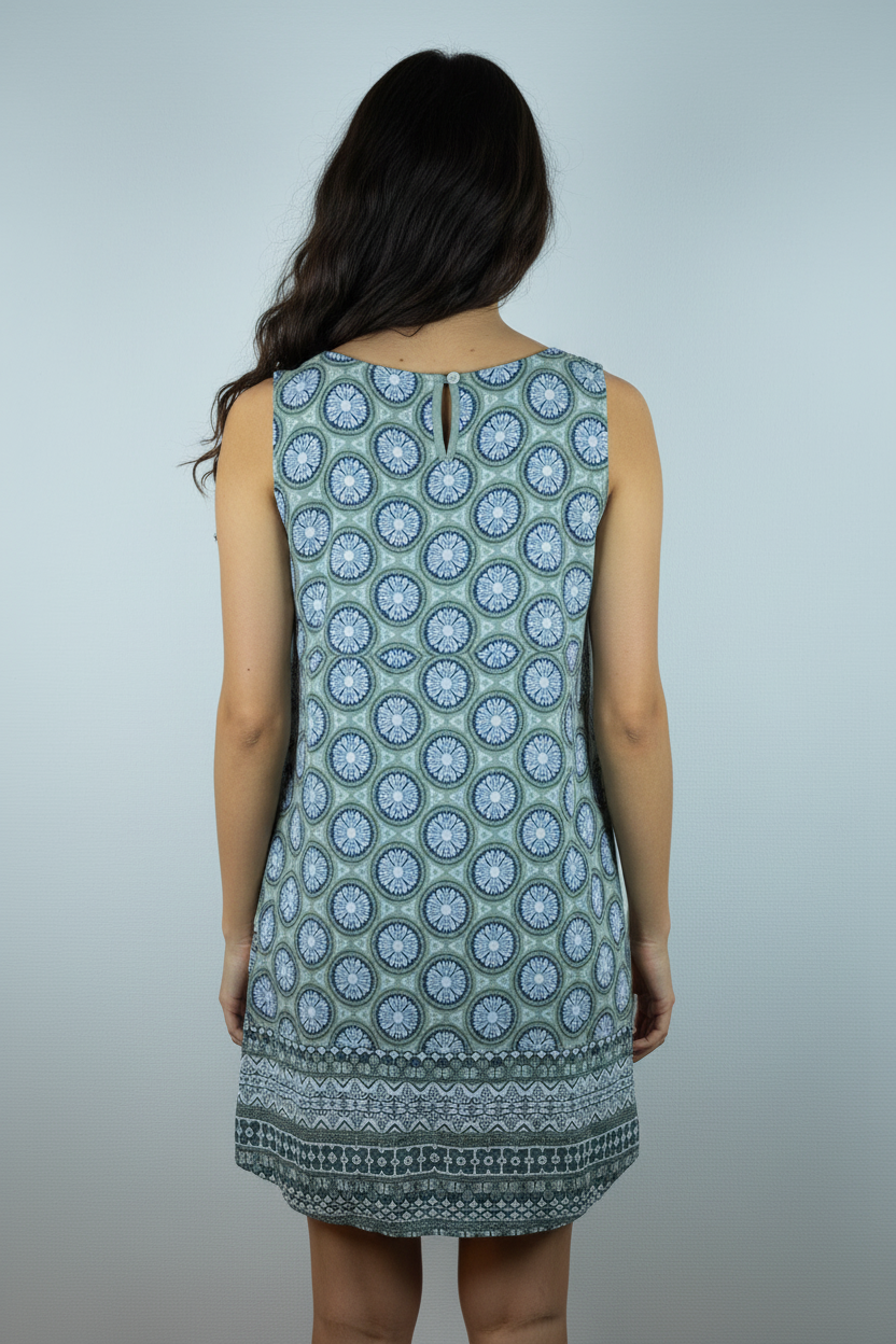 Sommerkleid Nala Grau – KI Rückseite