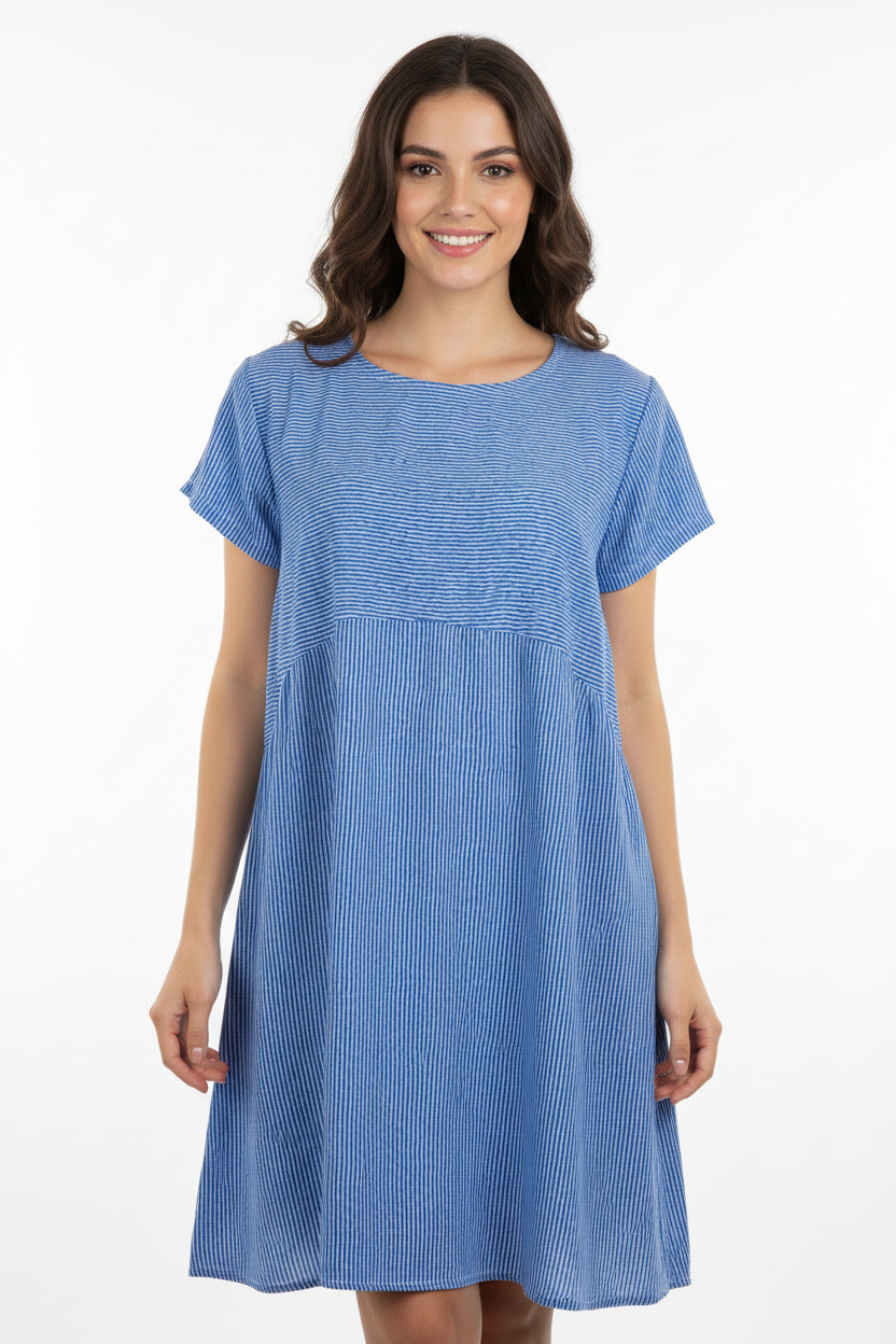 Sommerkleid Streifen Royal Vorderansicht