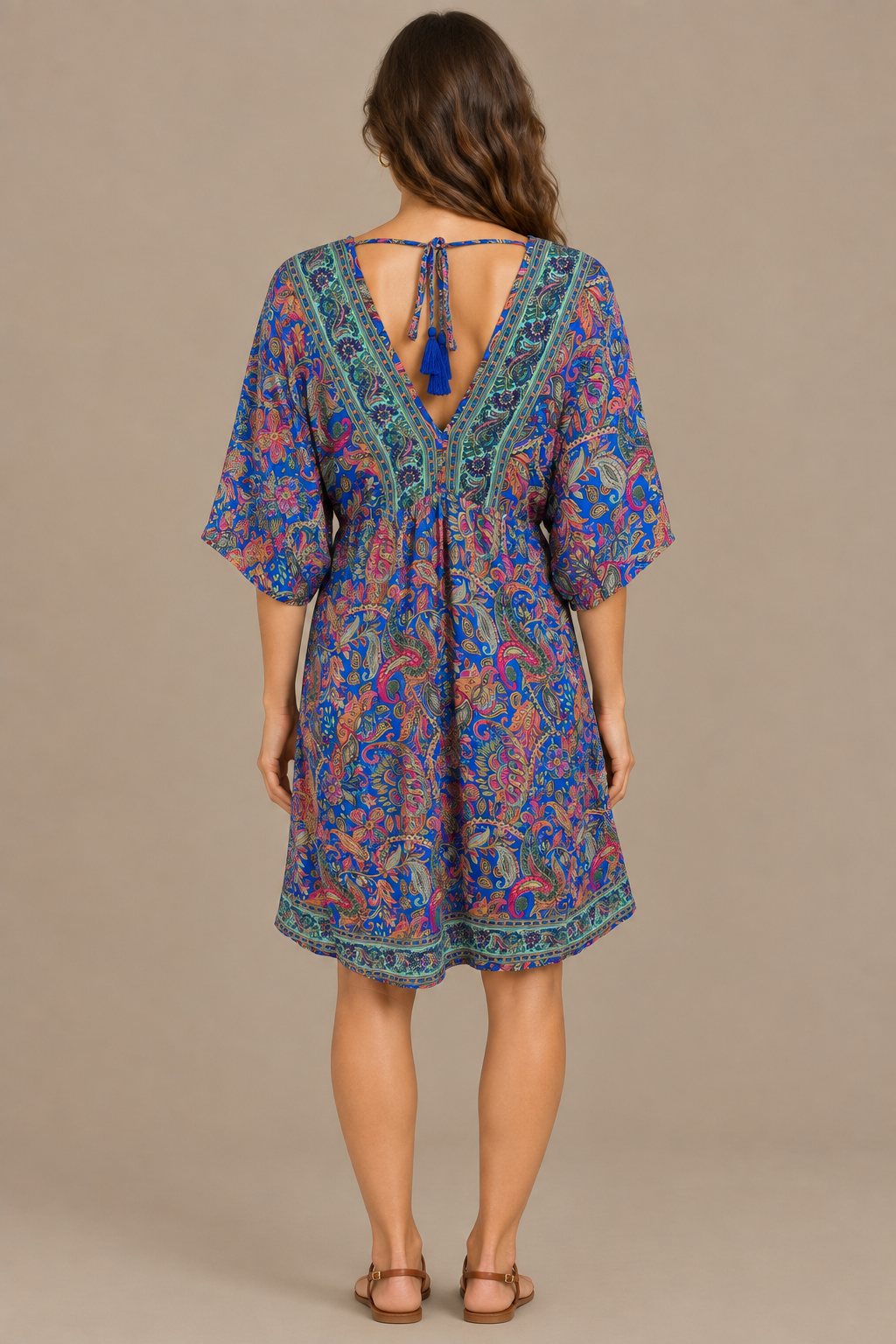 Boho Tunika Multicolor – Rückansicht