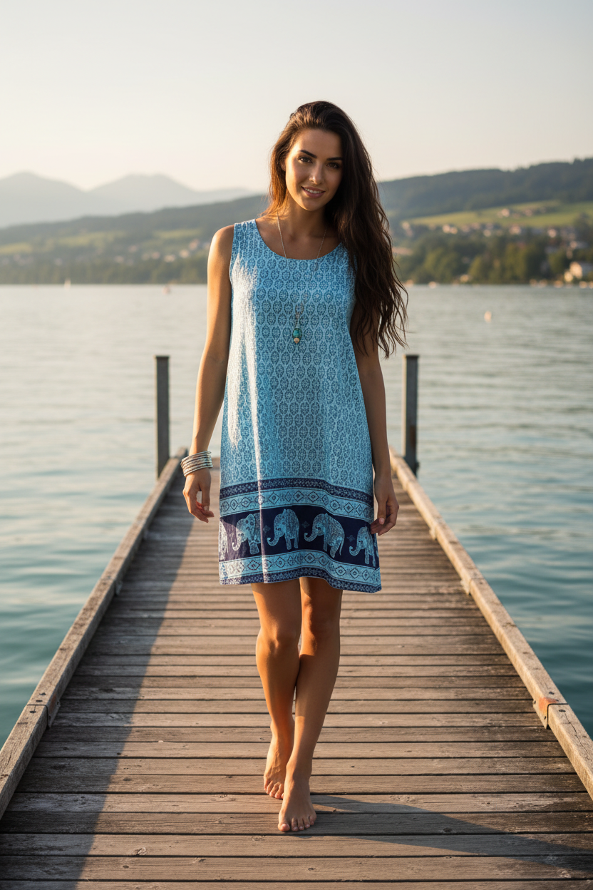 Sommerkleid Maya Hellblau – Bodensee Lifestyle