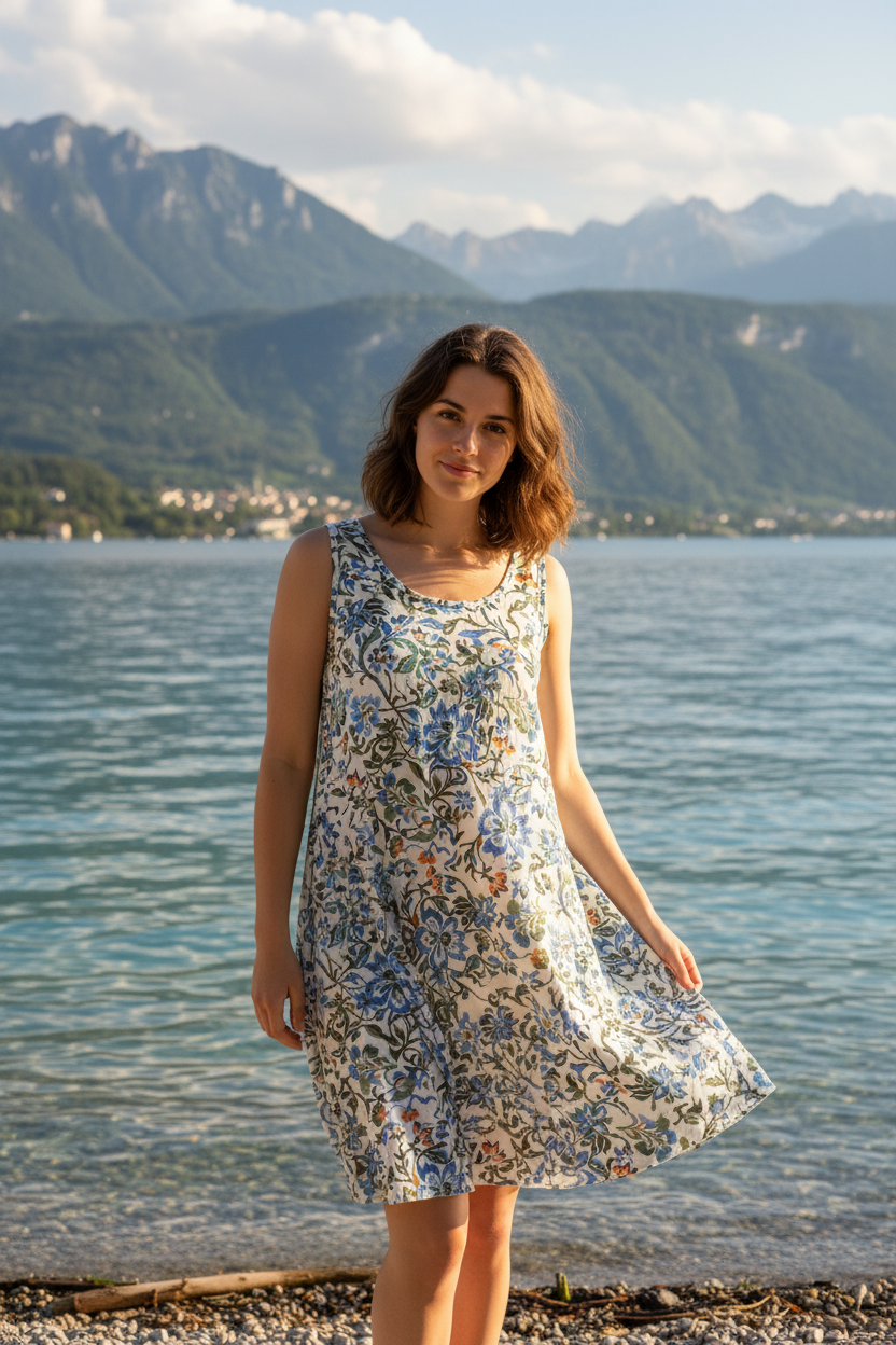 Sommerkleid Blumenprint Bodensee Lifestyle