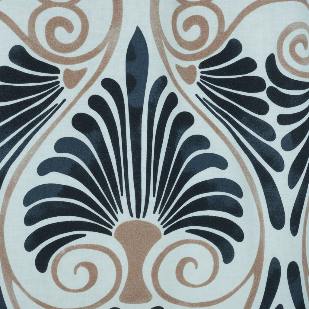 Sommerkleid Art Déco Detailshot KI