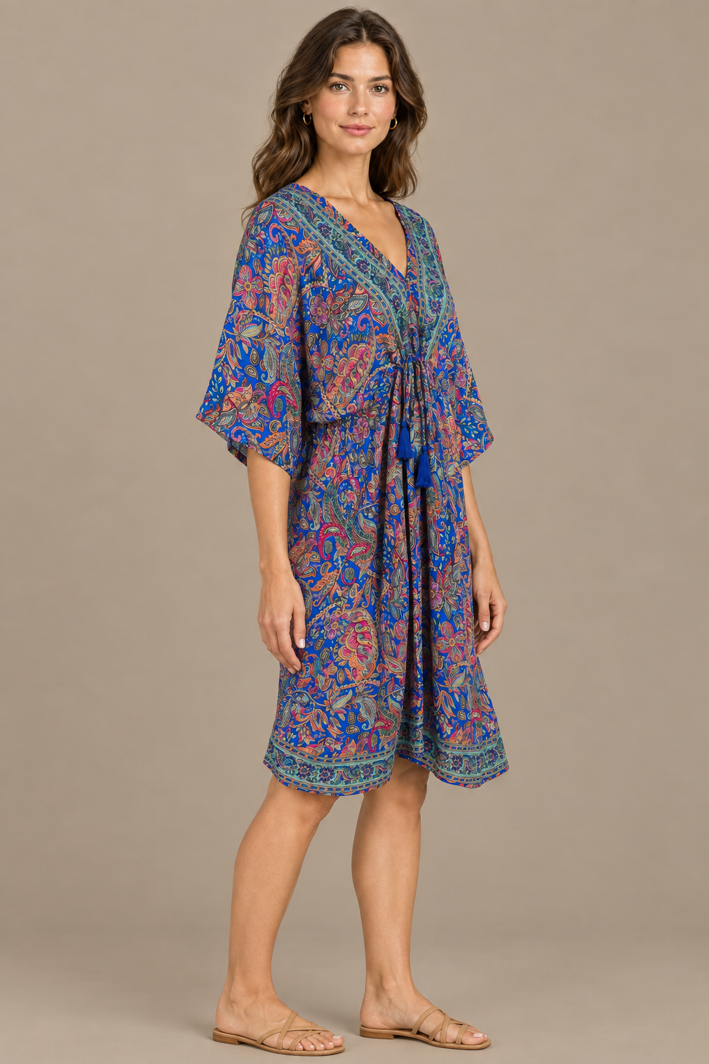 Boho Tunika Multicolor – Seitenansicht