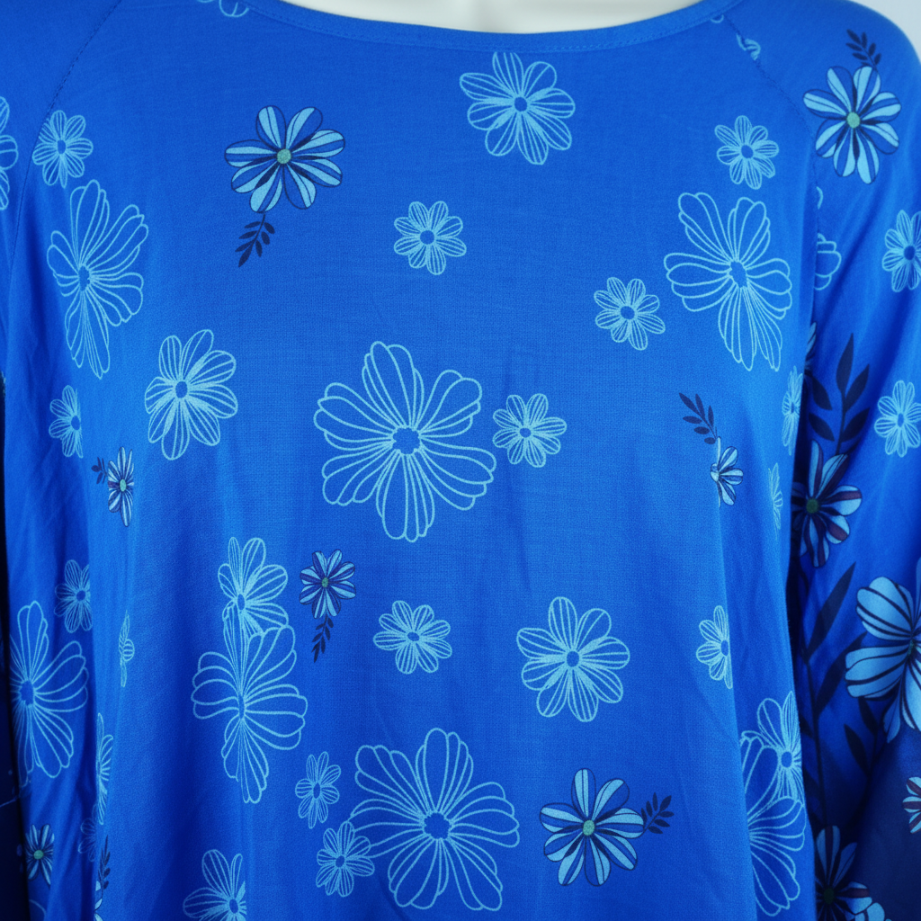 Tunika Raya Royalblau – Detailshot