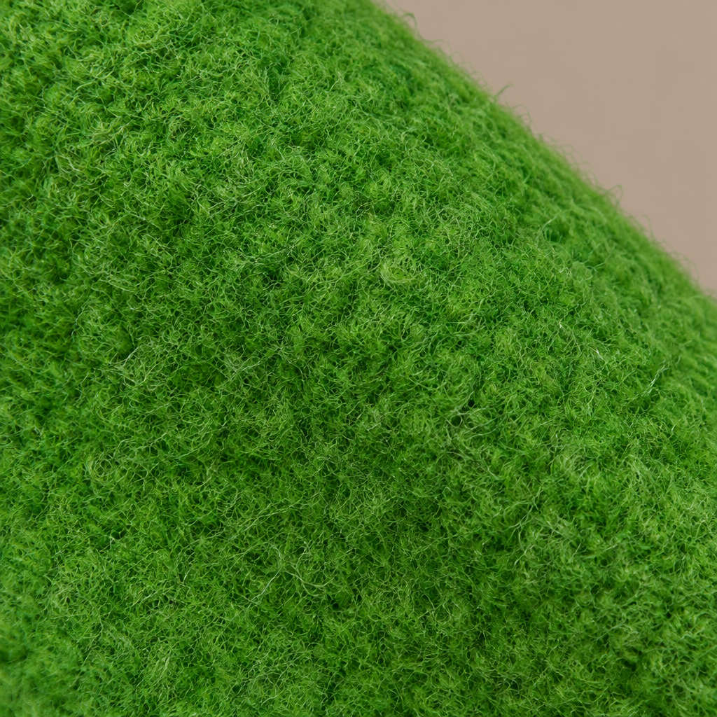Kapuzenjacke Wollfilz Grün – Stoff Detail