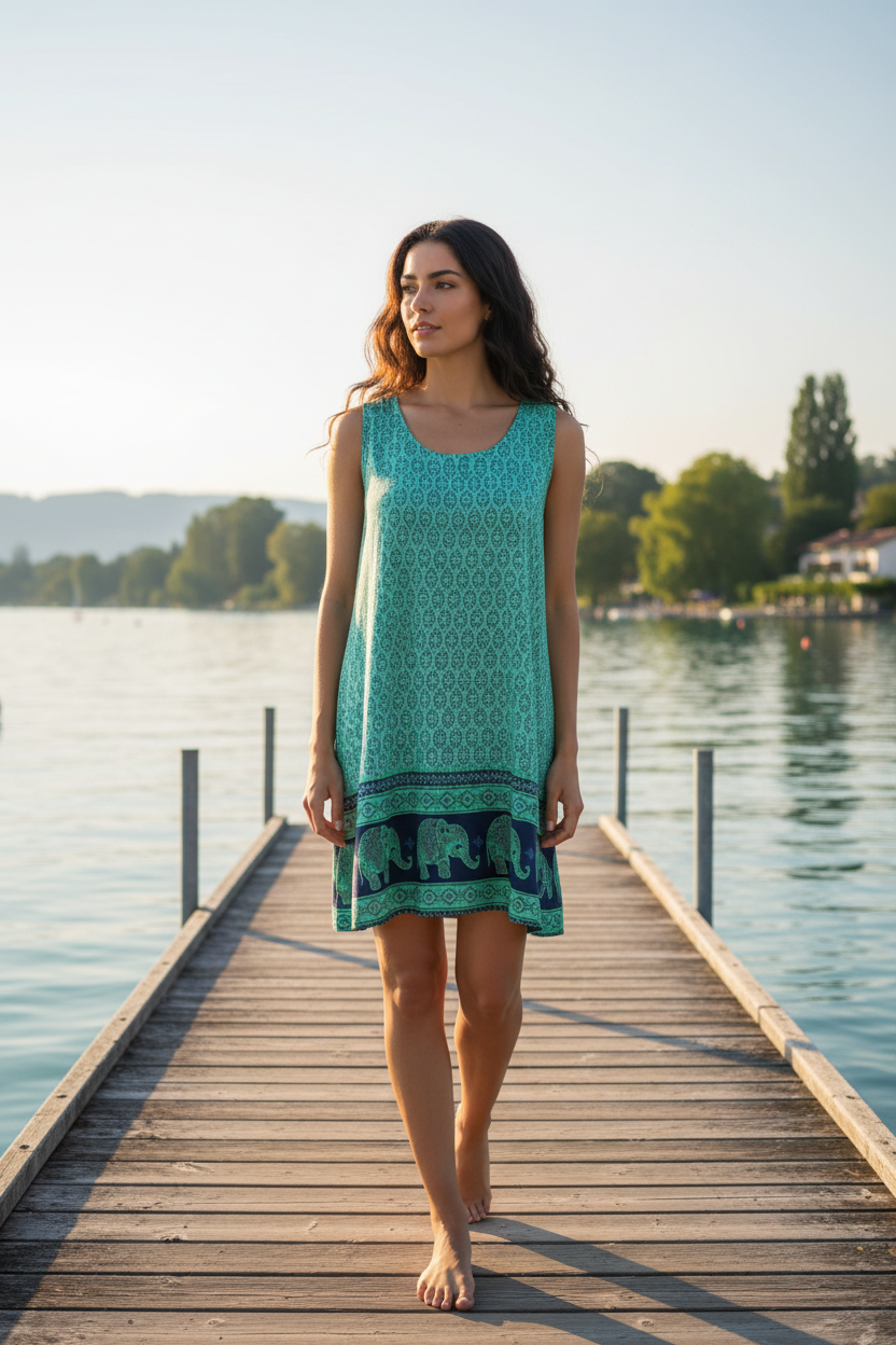 Sommerkleid Maya Türkis – Bodensee Lifestyle