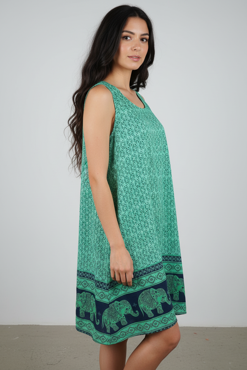 Sommerkleid Maya Türkis – KI Seite