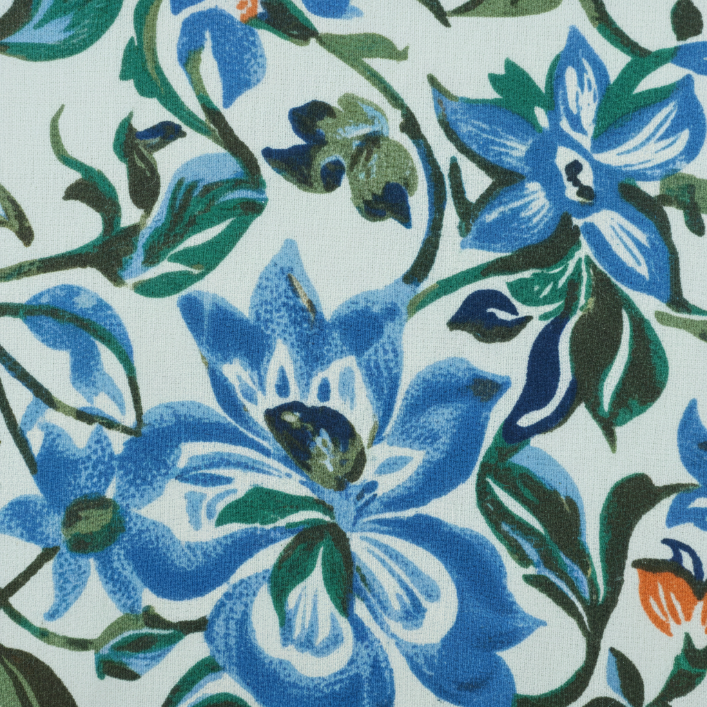 Sommerkleid Blumenprint Detailshot