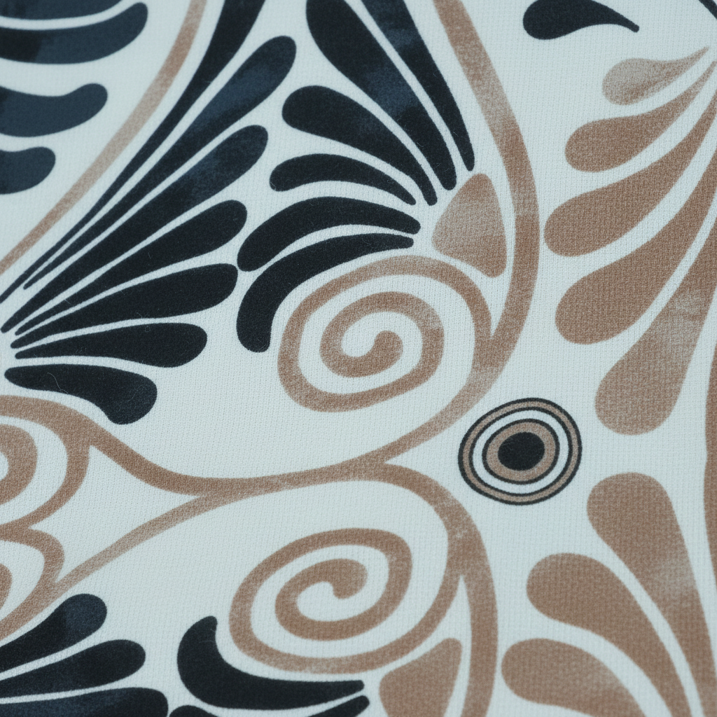 Sommerkleid Art-Déco Schwarz Detailshot