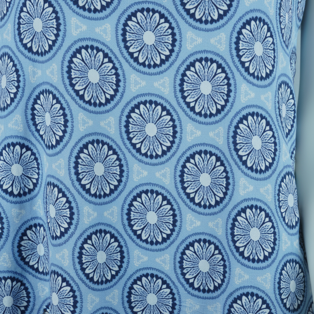 Sommerkleid Nala Hellblau – Detailshot