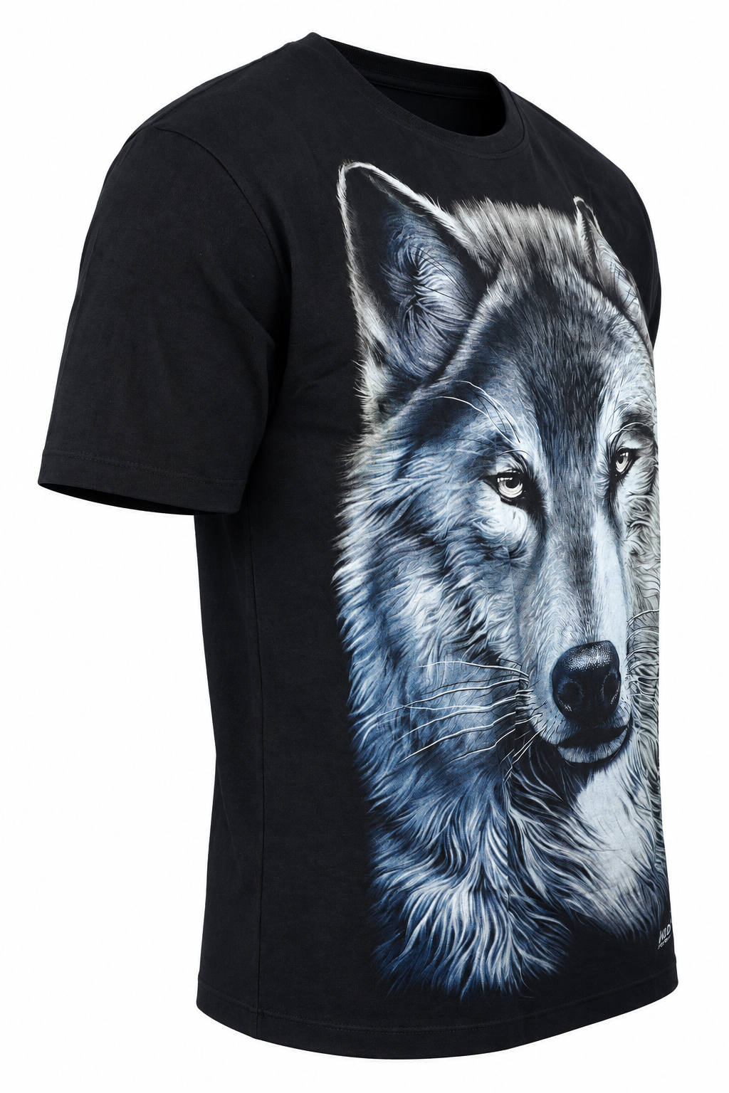 Alpha Wolf Pack T-Shirt in der Seitenansicht auf digitalem Shop-Weiß
