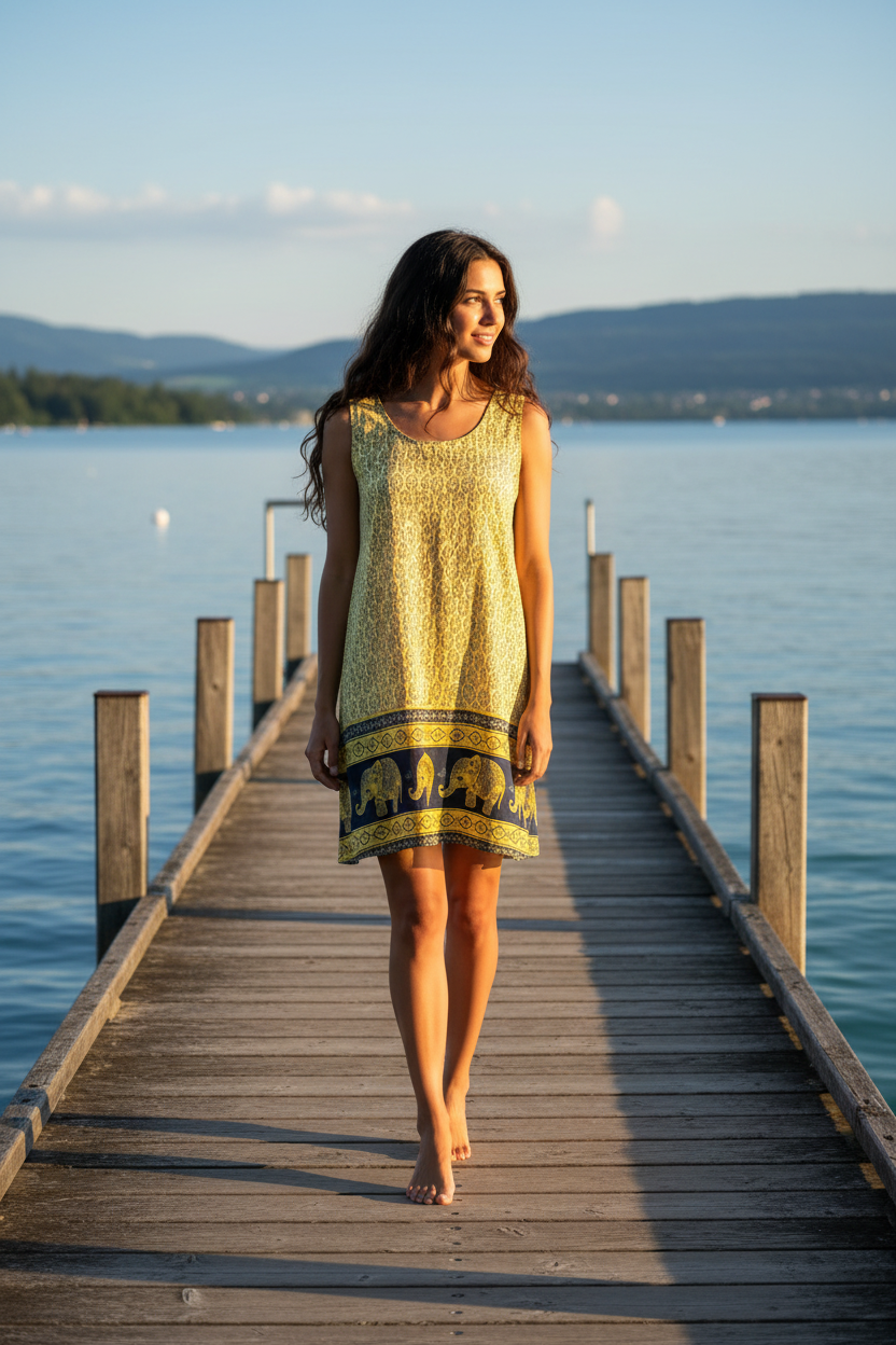 Sommerkleid Maya Gelb – Bodensee Lifestyle