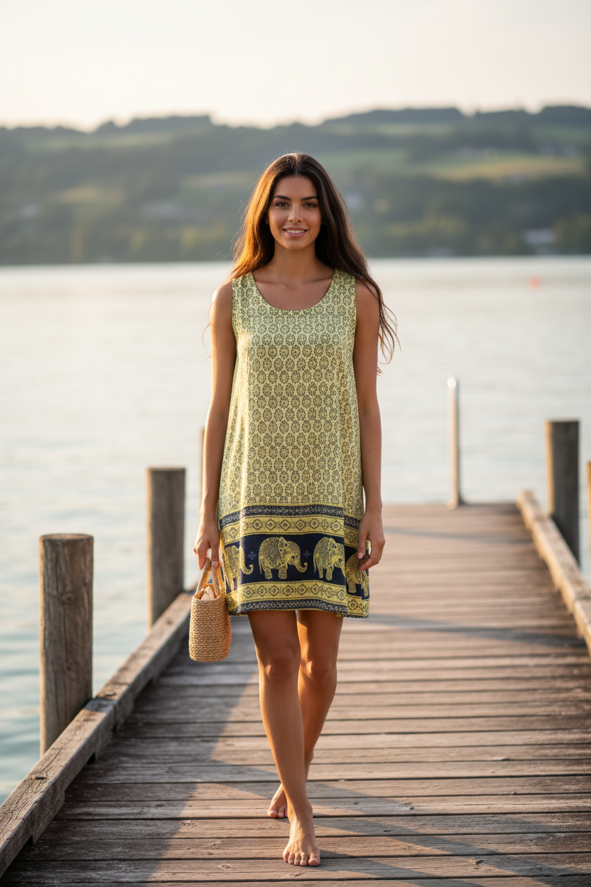 Sommerkleid Maya Lime – Bodensee Lifestyle