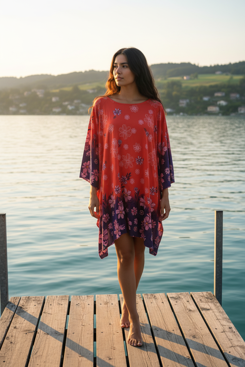 Tunika Raya Rot/Violett – Bodensee Lifestyle