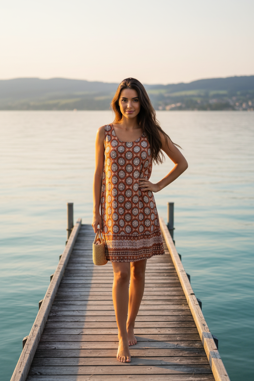 Sommerkleid Nala Terrakotta – Bodensee Lifestyle
