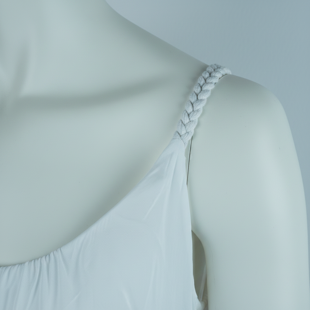 Sommerkleid Malia Weiß – Detailshot