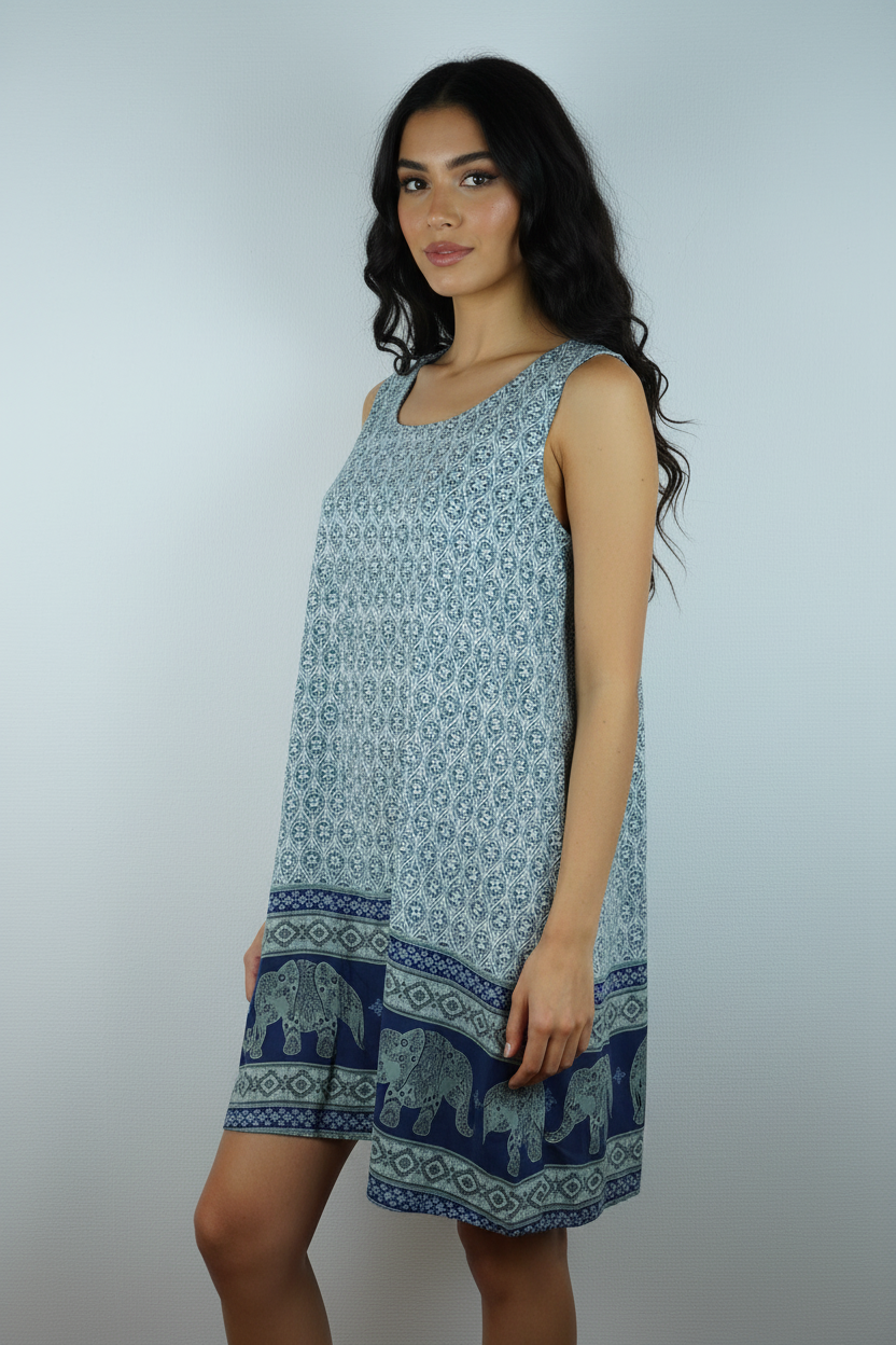 Sommerkleid Maya Blau – KI Seite